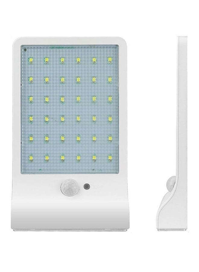 36 LED Solar Power Garden Security Lamp White