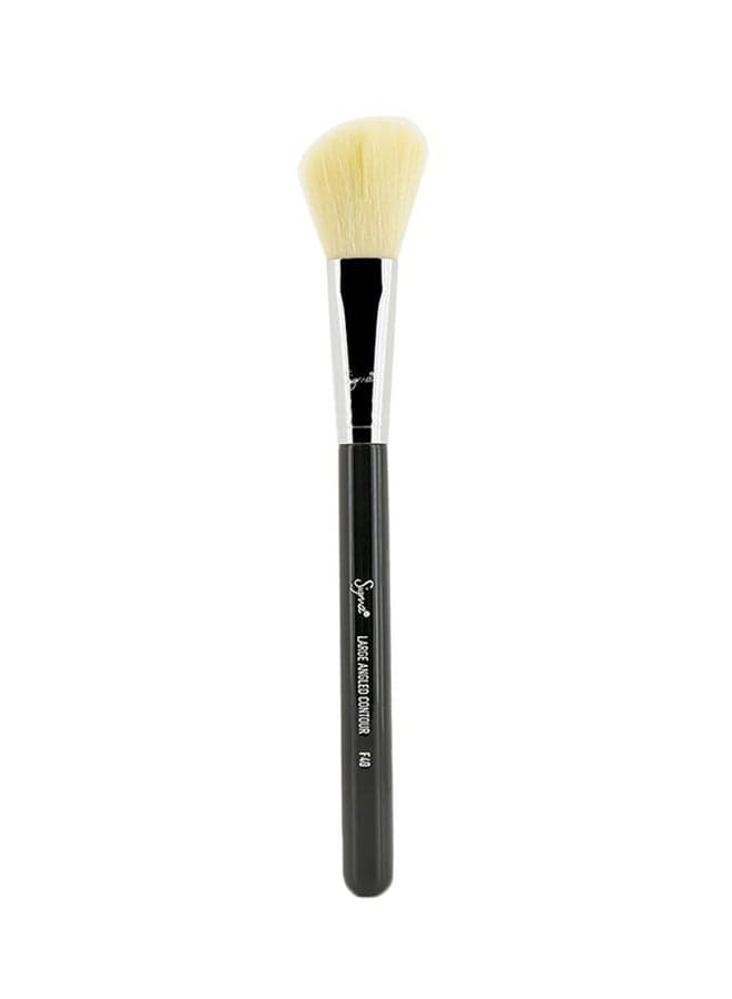 F40 Large Angled Contour Brush Black/Beige