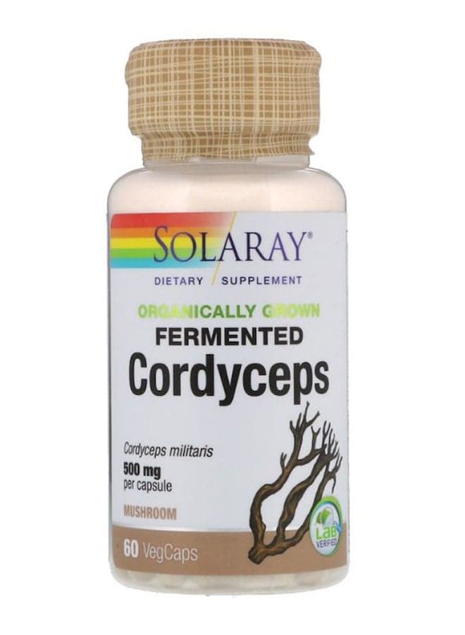 Organically Grown Fermented Cordyceps - 60 Veg Capsules
