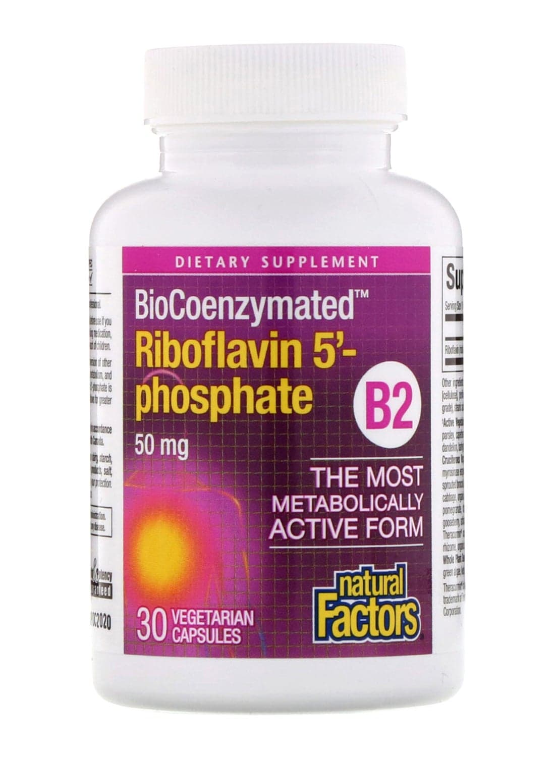 BioCoenzymated B2 Riboflavin 5 Phosphate - 30 Capsules