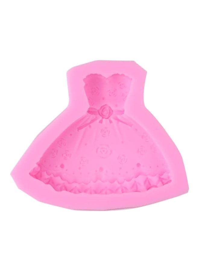 Princess Dress Silicone Mould Pink 12centimeter