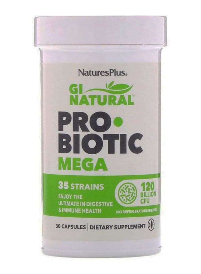 GI Natural Probiotic Mega Dietary Supplement - 30 Capsules