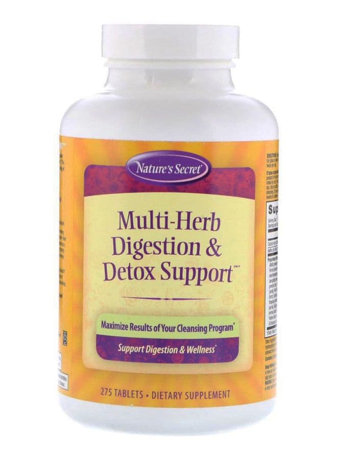Multi-Herb Digestion And Detox Support - 275 Tablets