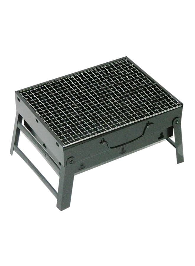 Portable Charcoal BBQ Grill Black 20x35x27cm