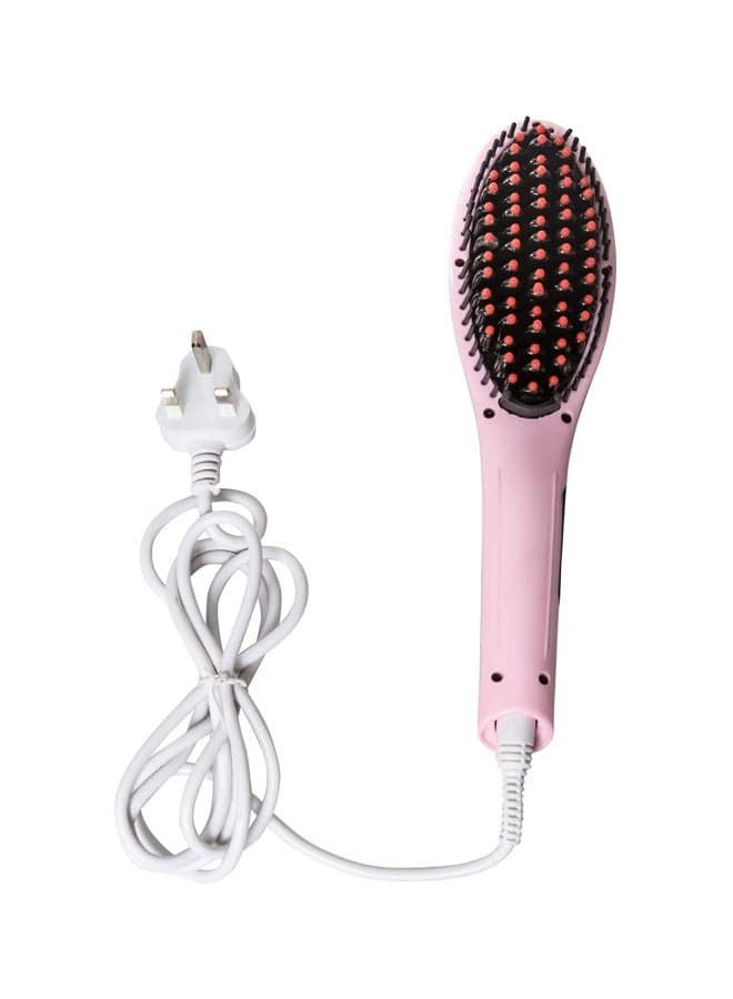 Fast Hair Straightener Comb Pink/Black