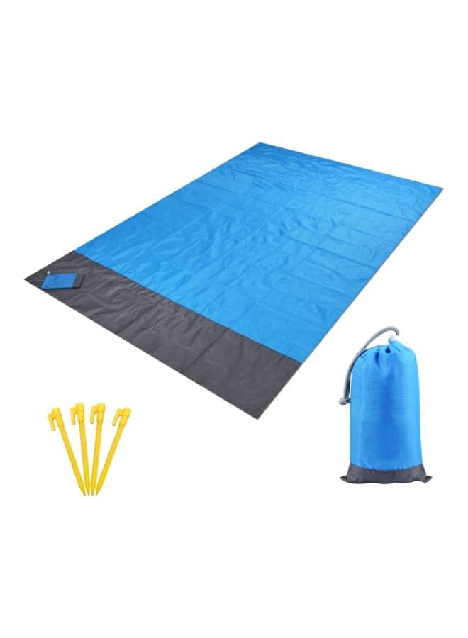 6-Piece Portable Picnic Mat And Peg Set 1.4x2meter