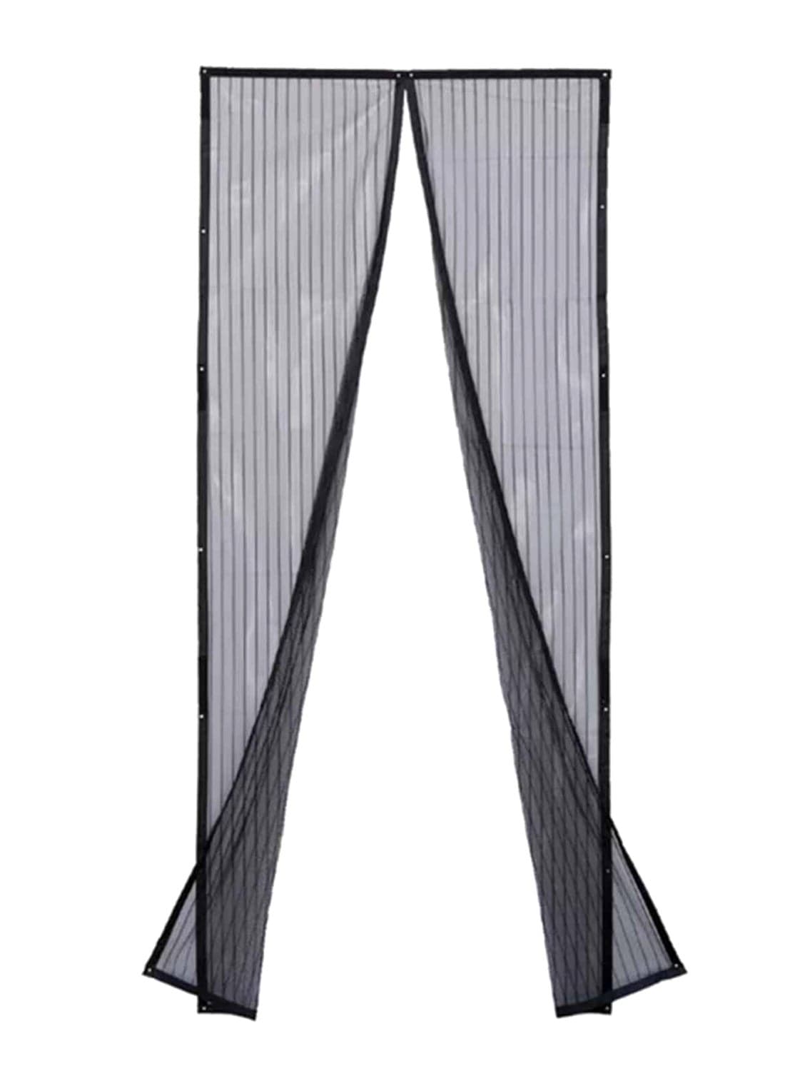 Hands Free Magnetic Drapery Black/Clear 39 x 83inch