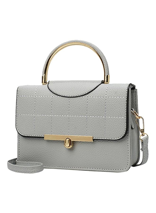 Solid Colour Party Crossbody Bag Grey
