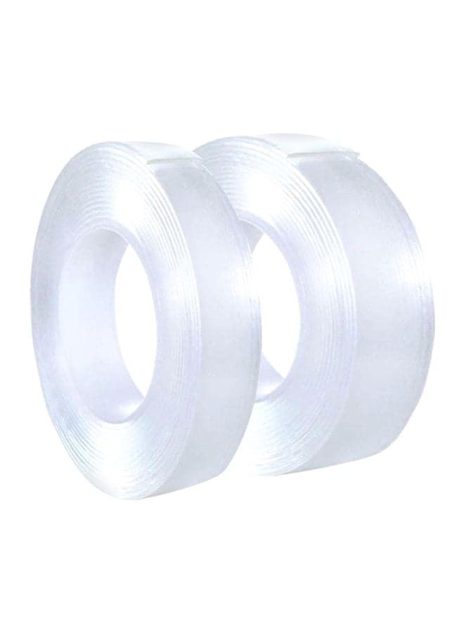 2-Piece Double Sided Mounting Tape Set Clear