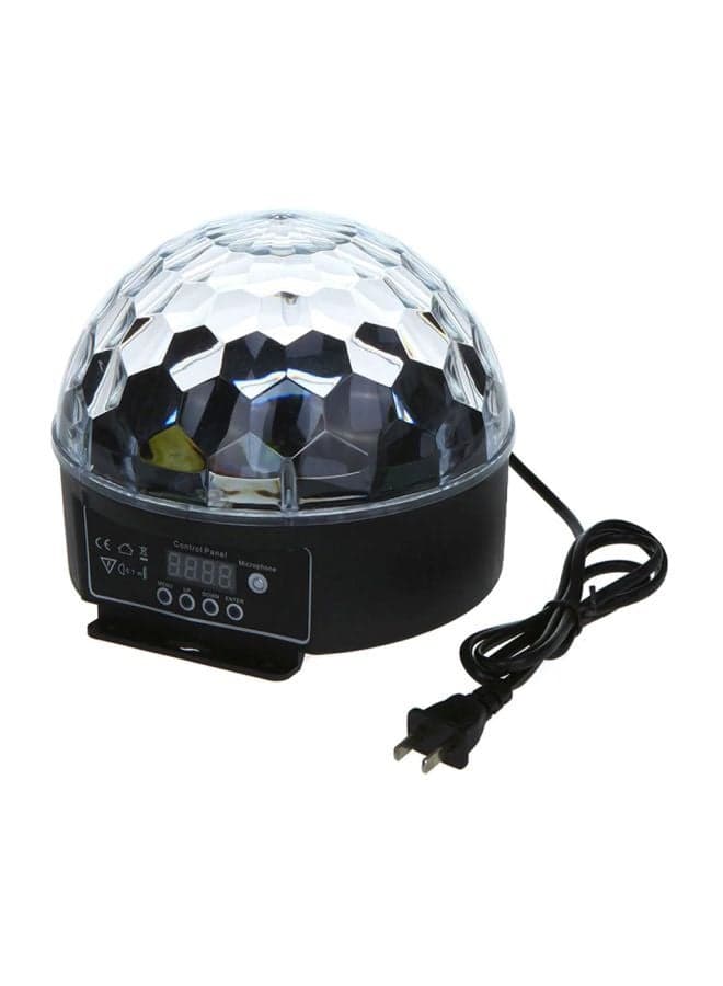 Digital LED RGB Crystal Stage Light Clear/Black 6.9x6.7x6.3inch