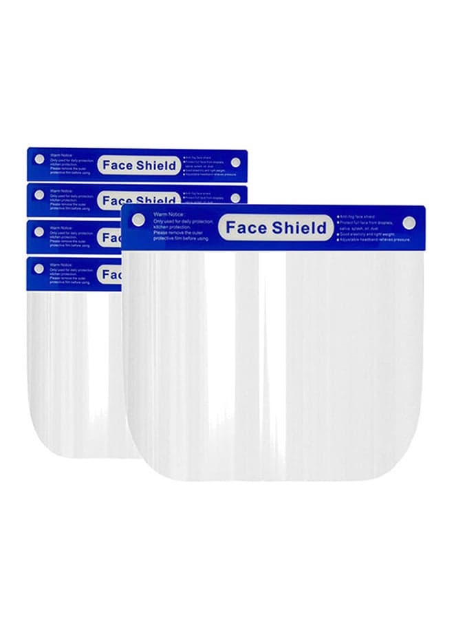 5-Piece Anti-Fog Adjustable Full Face Shield