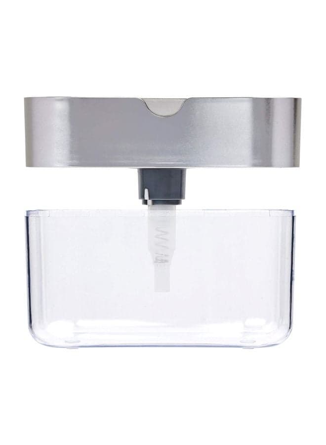 Soap Dispenser With Sponge Holder 29919 Clear/Silver