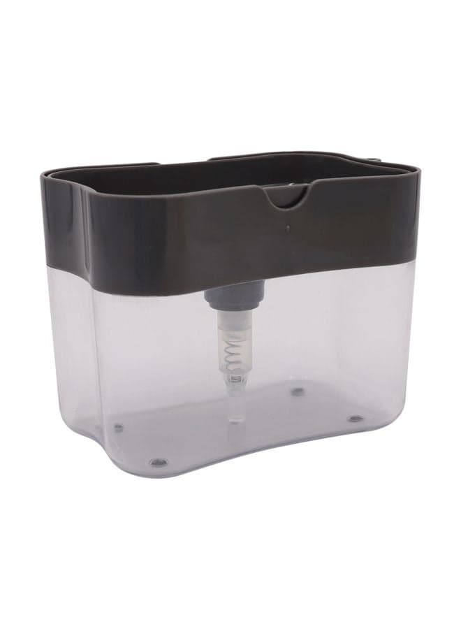 Soap Dispenser With Sponge Holder Grey/Clear