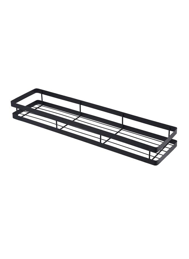 Punch-Free Wall Mount Seasoning Storage Rack Black 50cm