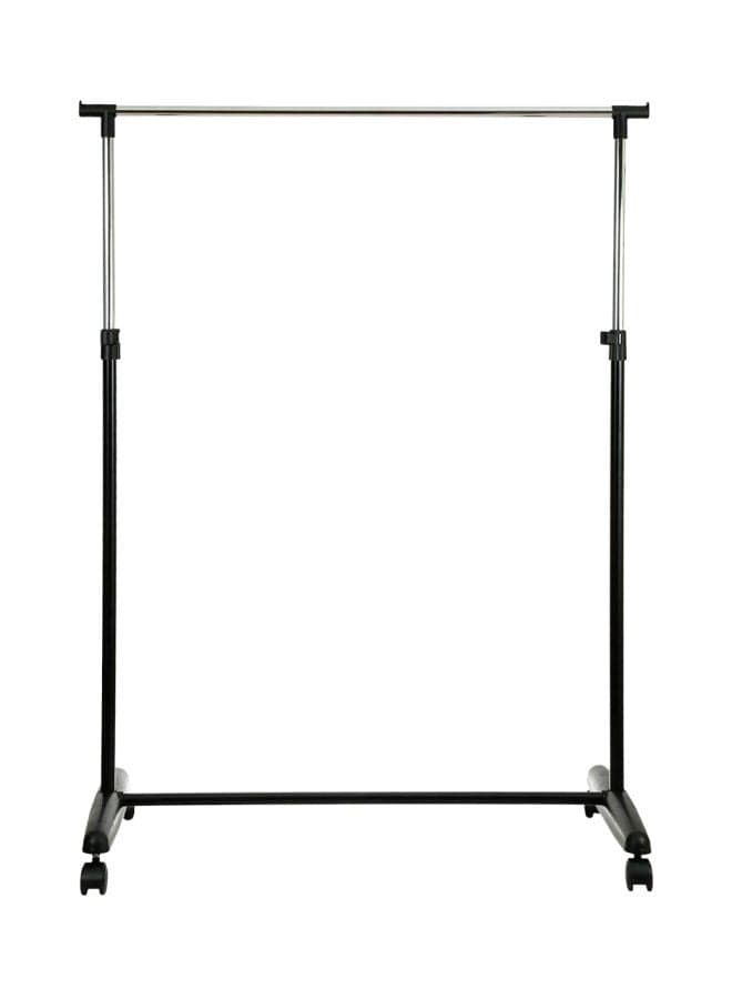 Steel Single Bar Cloth Hanger Black/Silver 83x43x95cm