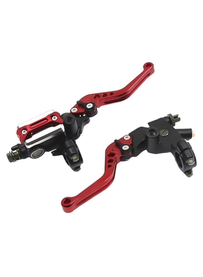 Pair Of Motorcycle Pump Lever Hydraulic Brake Clutch For Honda Yamaha