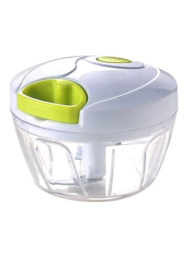 Manual Food Chopper White/Green 13.6x10.6x13.2cm