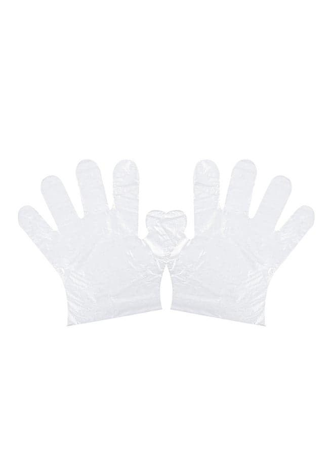 200-Piece Disposable Transparent Gloves Clear 24 x 14 x 4cm