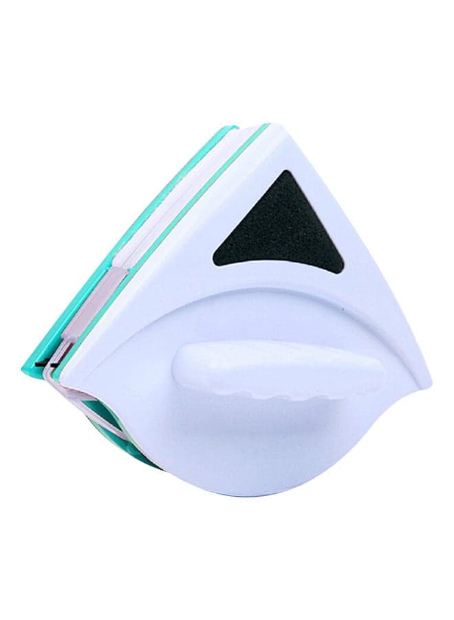 Double-Sided Magnetic Glass Cleaning Brush White/Black/Turquoise 16 x 13.5cm