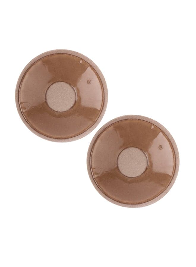 Reusable Silicone Nipple Cover Bra Pad Beige