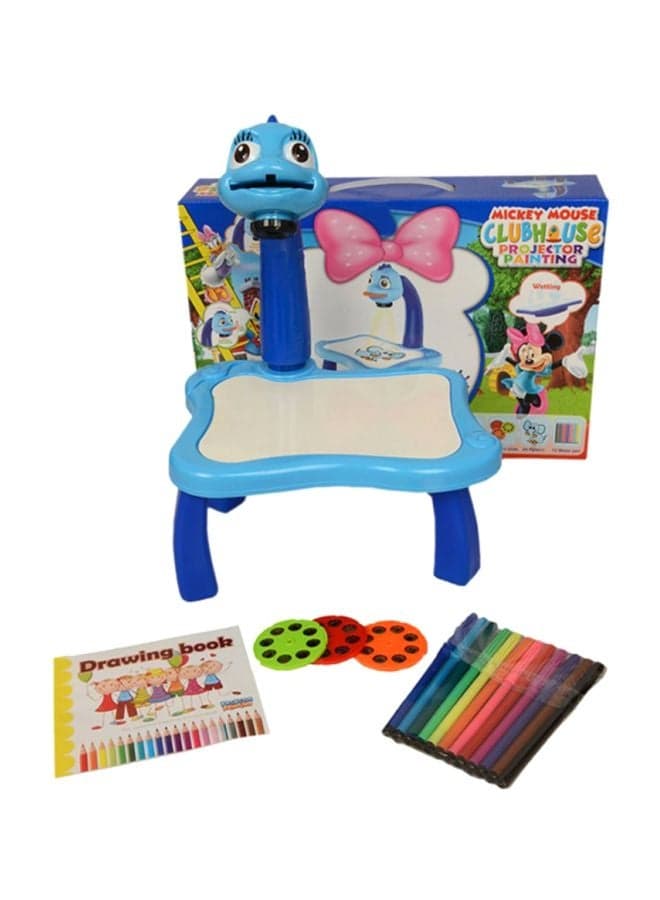 Micey Mouse Projector Painting Blue/Purple/Pink