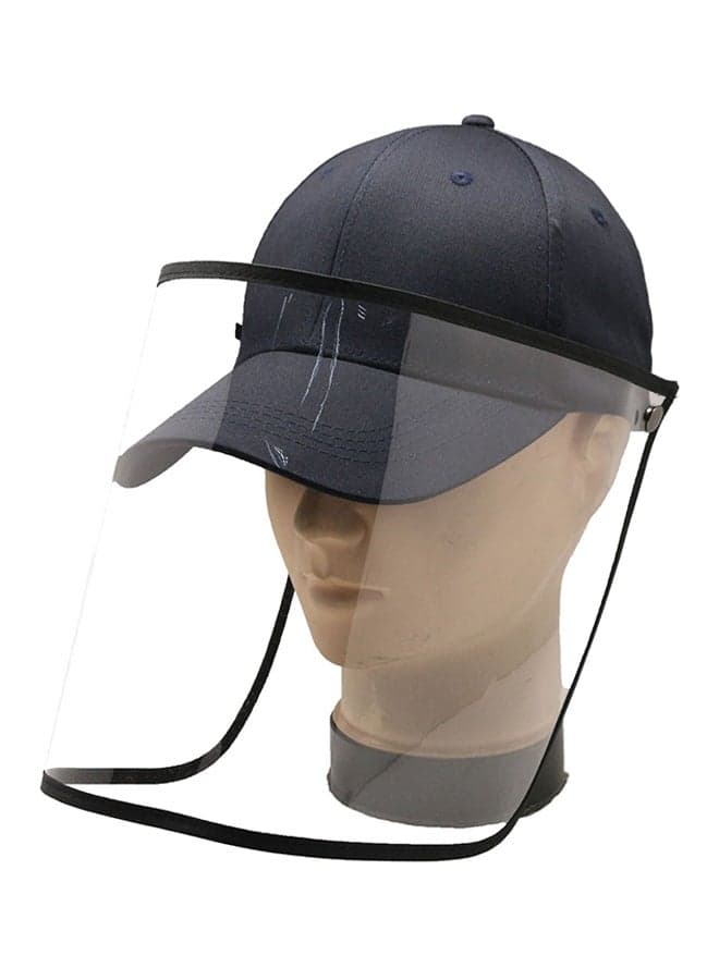 Adjustable Anti-Saliva And Anti-Dust Face Protective Cap Black 26x24x1centigram