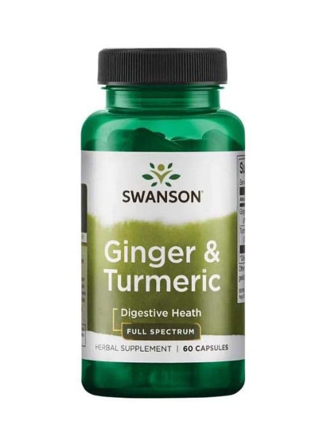 Ginger And Turmeric Herbal Supplement - 60 Capsules