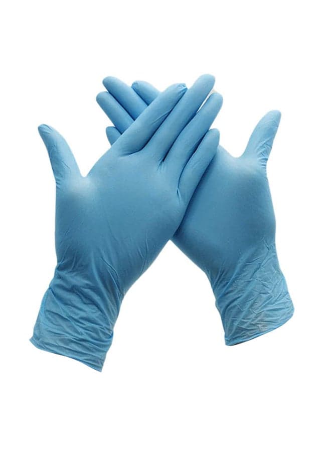 Nitrile Exam Gloves - Powder Free, Non-Sterile, Disposable,Food Safe,Indigo Color, Convenient Dispenser Pack of 100 Gloves Blue Mediumcm