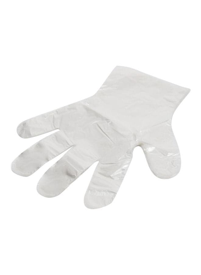 100-Piece Polythene Gloves Clear 105mm