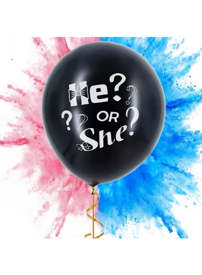 He Or She Gender Reveal Balloon For Boys 90cm
