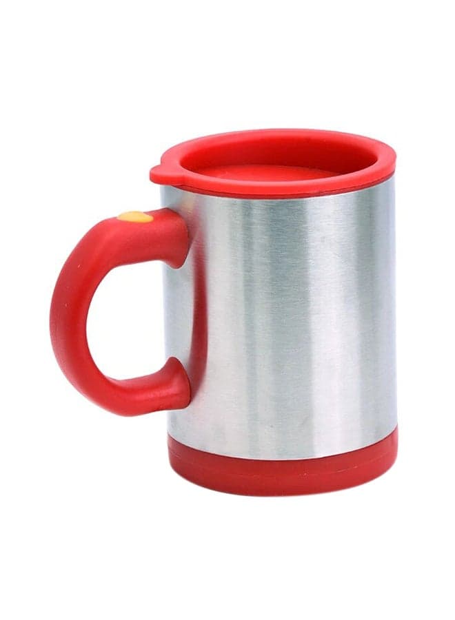 Self Stirring Mug Coffee Silver