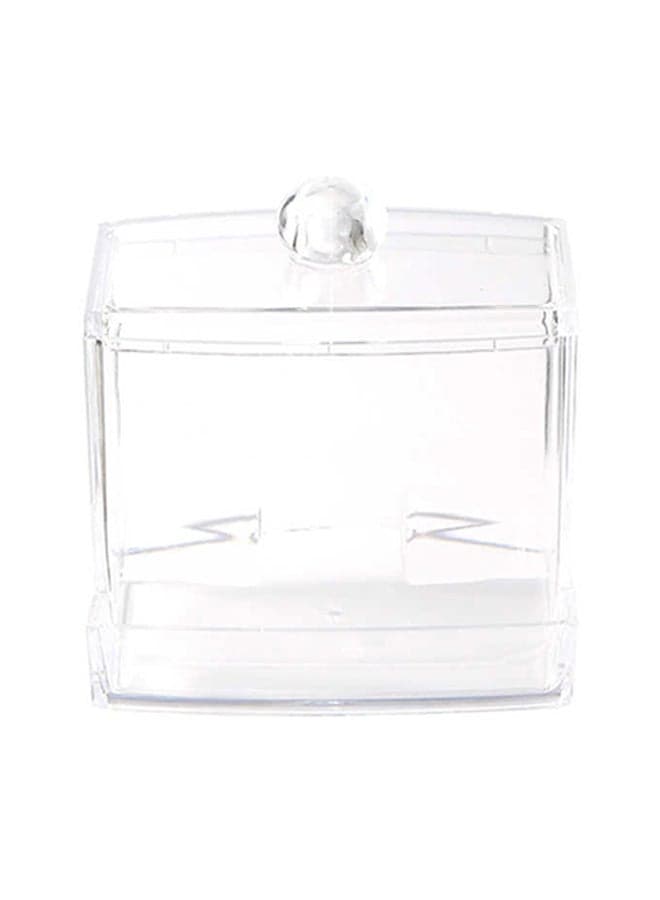Cotton Swab Organizer Box Clear