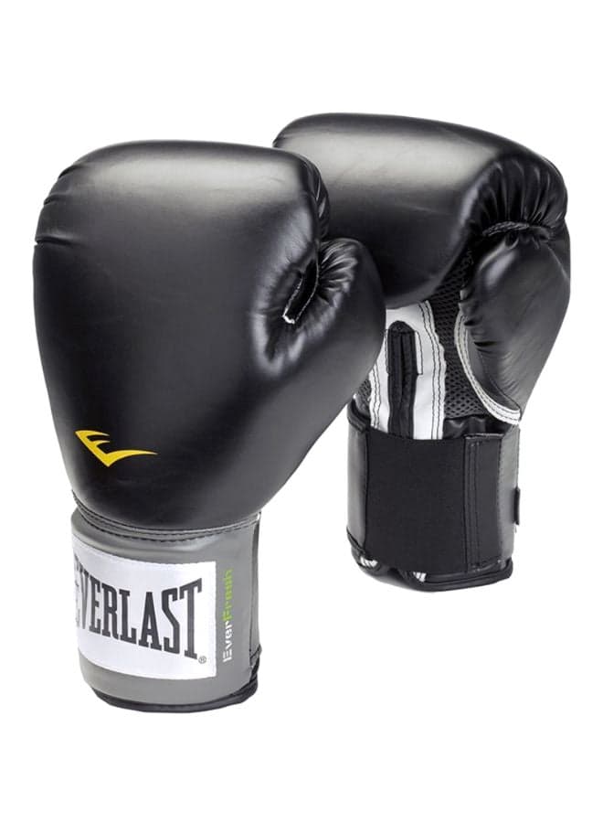 Pair Of Pro Style Boxing Gloves Black/Grey/White 33 x 20cm