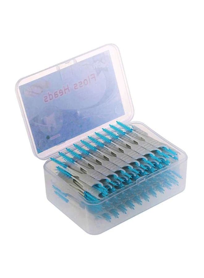 200-Piece Dental Floss Picks Blue