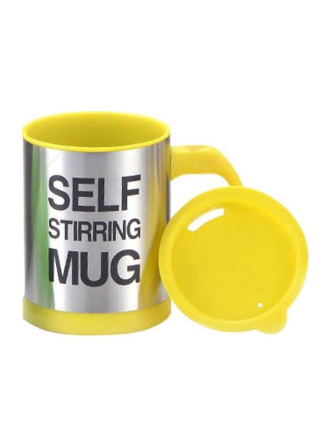 Automatic Self Stirring Electric Mug Yellow/Silver/Black
