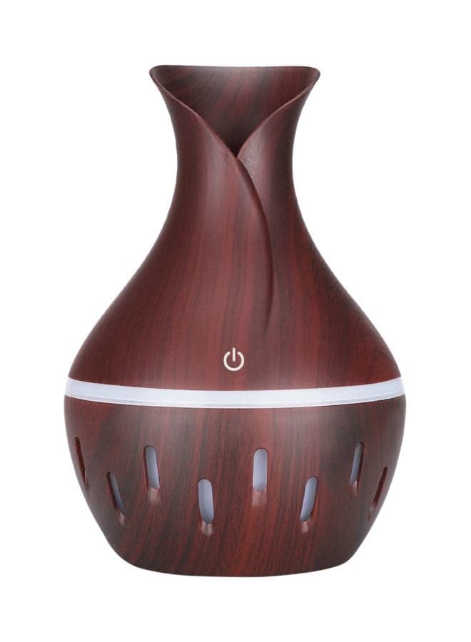 LED Colour Changing Essential Oil Aroma Diffuser Dark Brown 300ml
