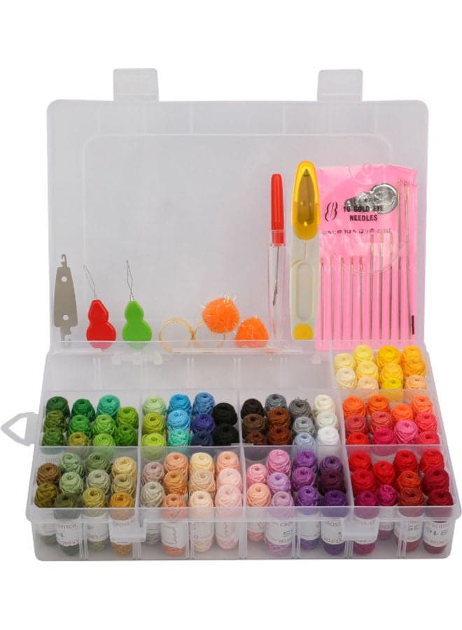Wrap the Bullet Embroidery Thread In 100 Colors multicolour