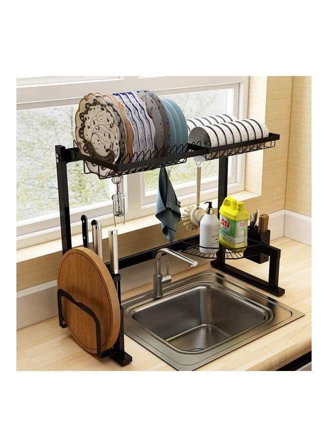 Stainless Steel Dish Rack Black