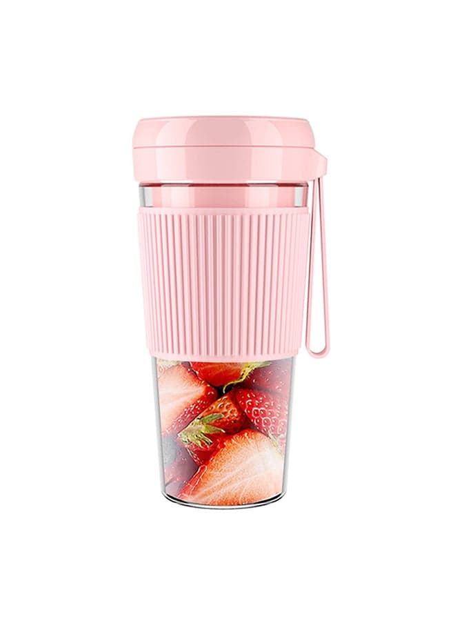 Mini Portable Electric Juicer Pink 20*9*9cm