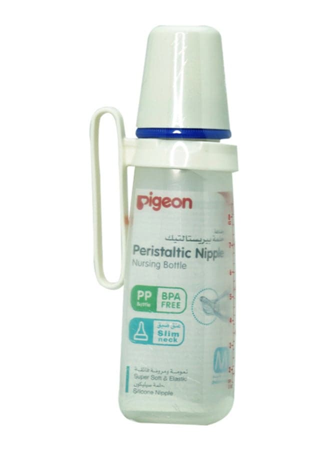 Peristaltic Nursing Feeding Bottle With Handle, 240ml- Assorted