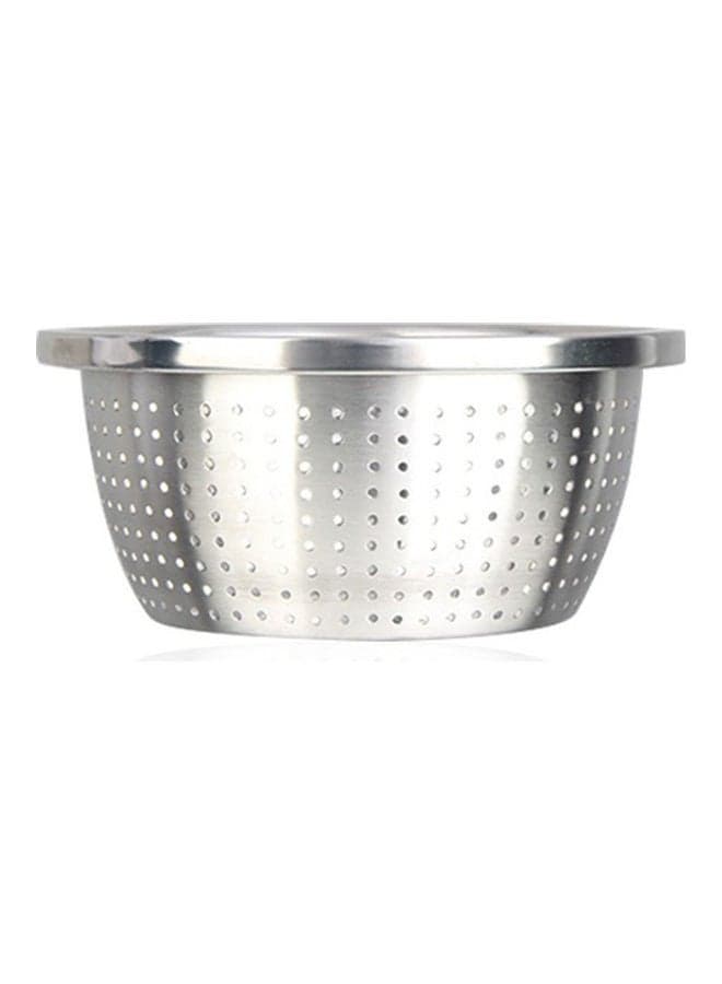 Thicken Colander Strainer Basin Silver