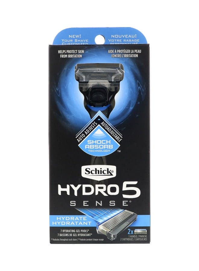 Hydro 5 Sense Hydrate Razor With 2 Cartridges