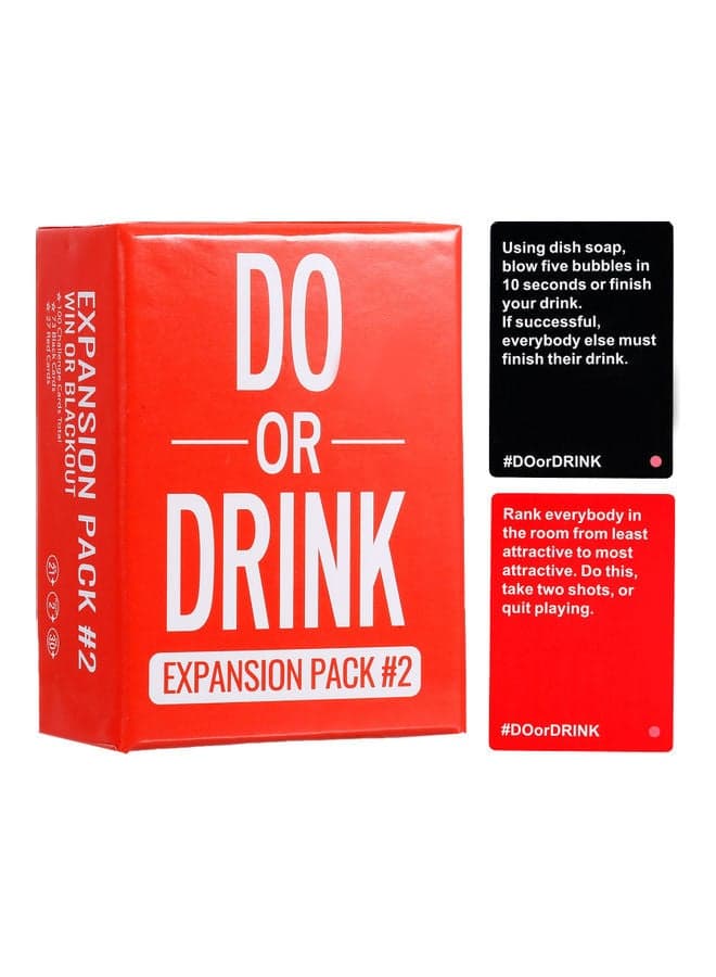100-Piece Do Or Drink Card Game Set 13.49x10.31x7.19cm