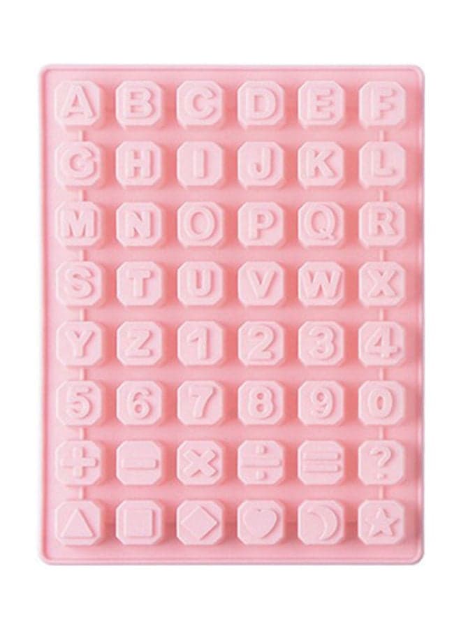 Letter Silicone Mold DIY Handmade Chocolate Baking Cookies Ice Box Mould multicolor 18*18*18cm