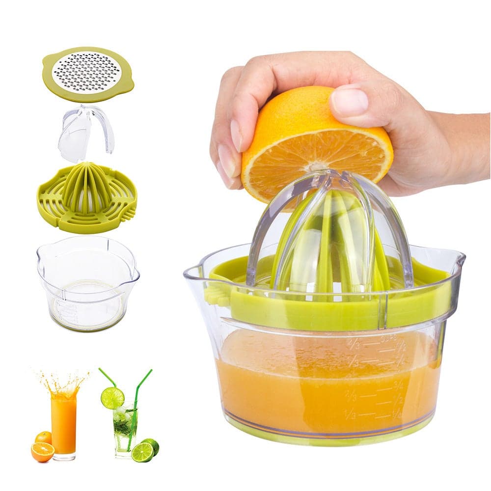 Manual Juicer With Built-in Measuring Cup 0 W HL13-LU Green/Clear