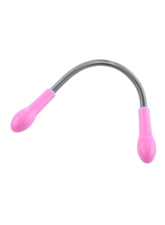Facial Hair Removal Micro Spring Epilator Pink/Silver 19x1x0.50cm