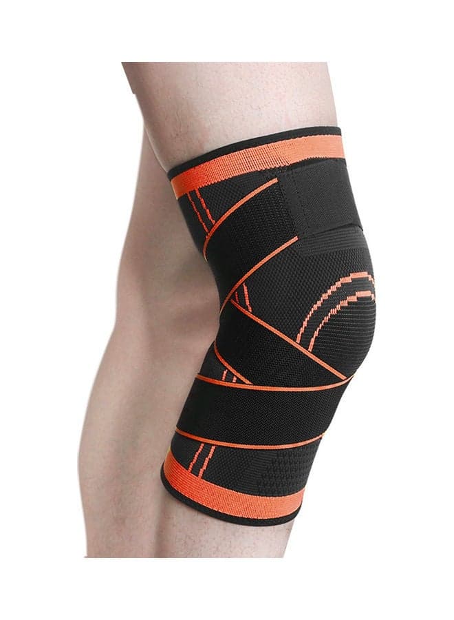 Men Women Pair of Knee Braces Knitted Adjustable Straps Support Compression Sleeve Non-Slip Breathable Basketball Running Fitness M M