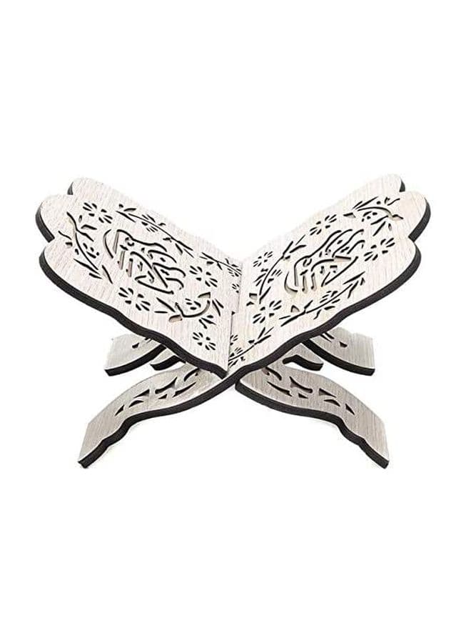 Wooden Quran Holder White 19 x 29.5 x 0.5cm