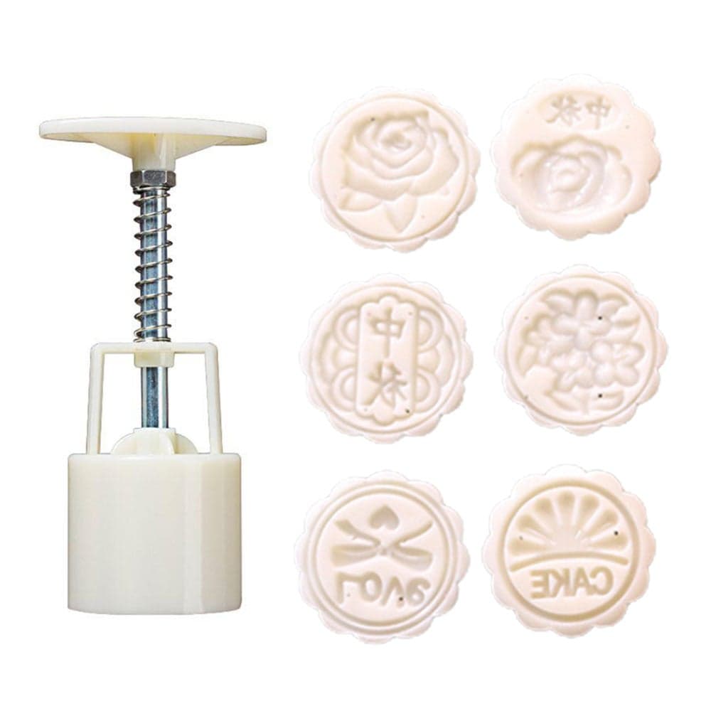Non-Stick Eco-Friendly Mooncake Mould multicolour 14*5*5cm