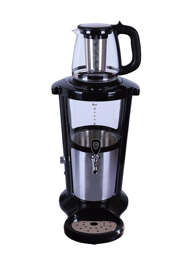 2-In-1 Electric Samovar 3003-Black Black/Clear/Silver